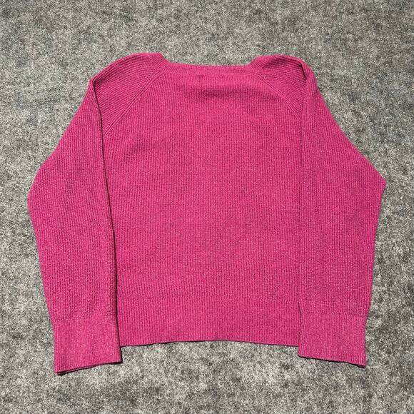 Old Navy Women’s Pink Knit V-Neck Sweater L - Picture 2 of 5